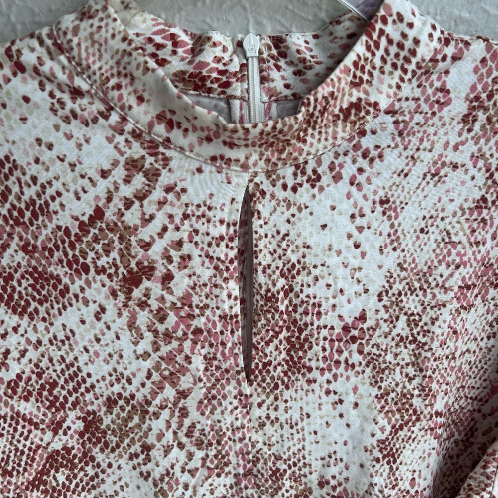 Chicos Python Snake Print Lyocell Long Sleeve Top… - image 4